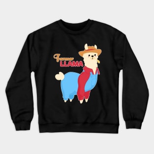 Farmer Llama Crewneck Sweatshirt